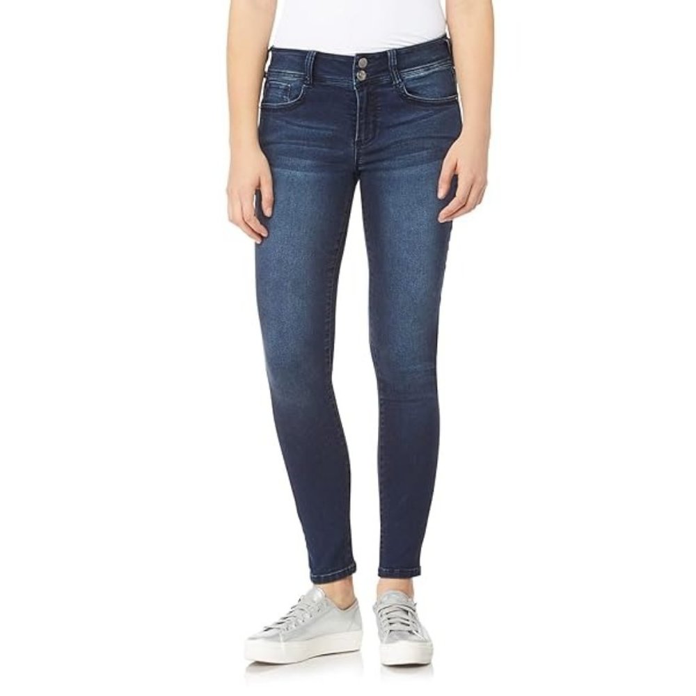 Wall Flower Womens Jeans Skinny Leg WBM11153S The Ultra Fit Button Fly Blue SZ 5